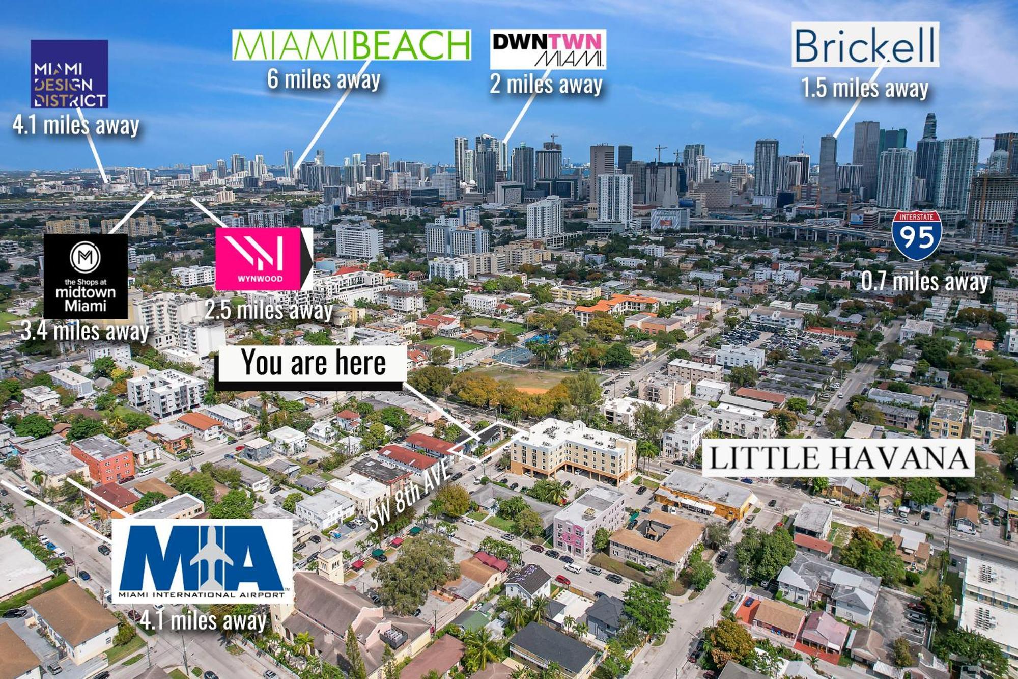 Stylish Miami Suite - Self Check-In Exterior photo